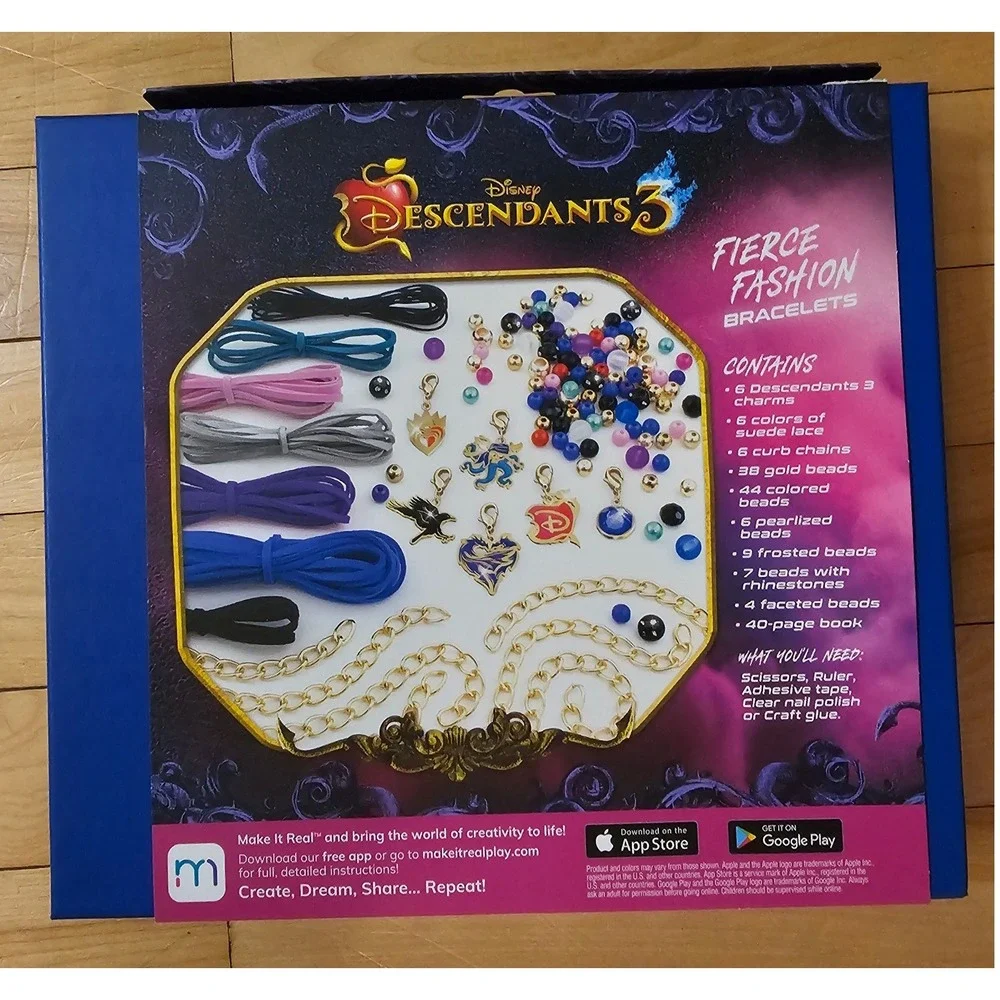 Disney Descendants 3 Fierce Fashion Bracelets Make It Real DIY Jewelry Kit 127pc